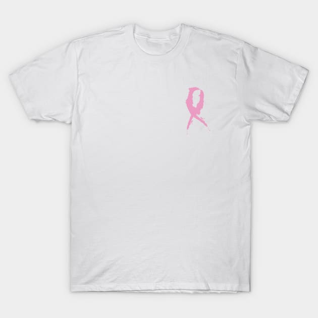 Pink Awareness Ribbon T-Shirt by Stonework Design Studio